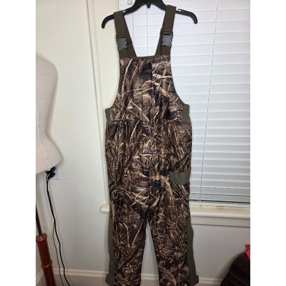 Field & Stream Mens Medium Camouflage Insulated Hunting Bib Overalls READ - Picture 1 of 8
